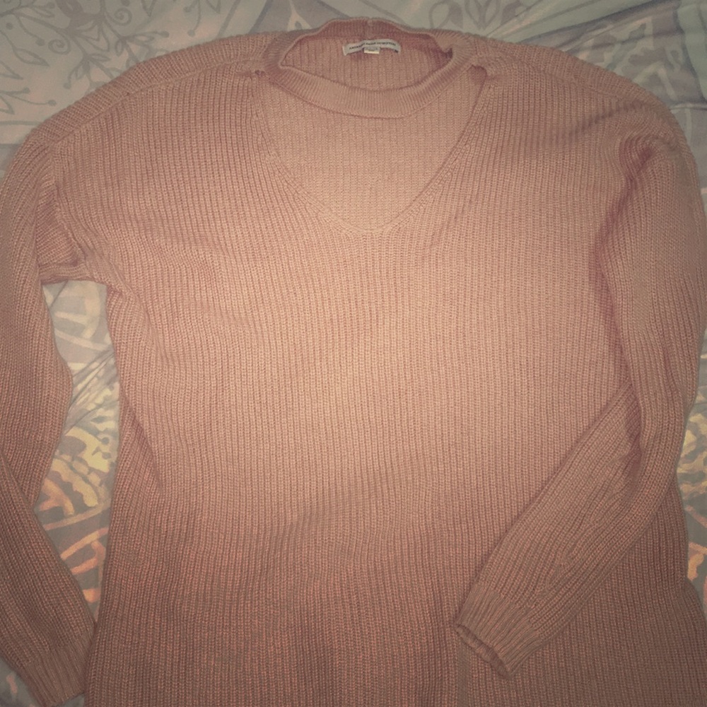 American eagle cut out sweater